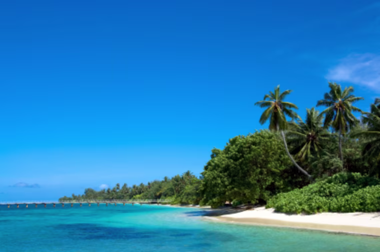 Coast of Indian ocean. Maldives